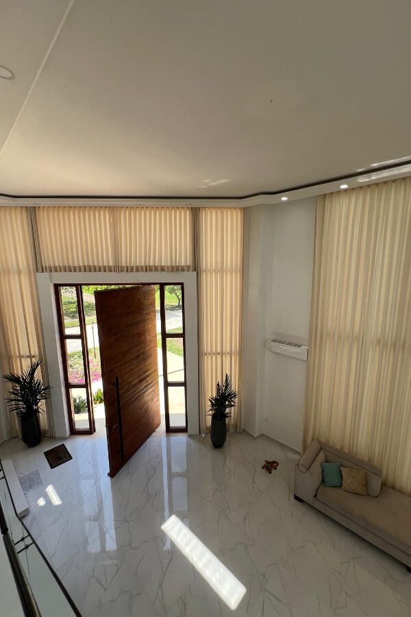 Cortina onda serena en tela trasluz en Barranquilla
